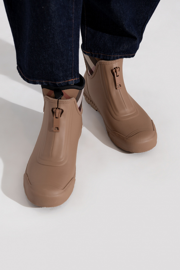 Burberry rain boots kids orange on sale